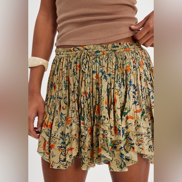 Free People Dresses & Skirts - FP ONE Third charm mini printed NWOT green combo